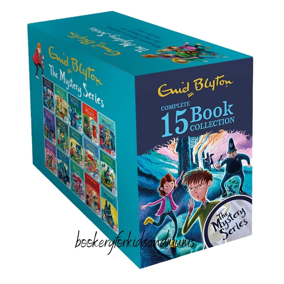 Enid Blyton THE MYSTERY SERIES (15 books) box set, BOX with SLIGHT DENTS