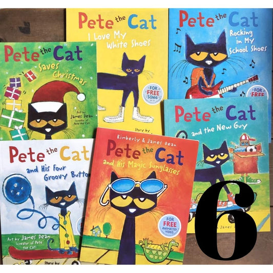 Pete the Cat Storybooks, 6 pcs brand new softcovers