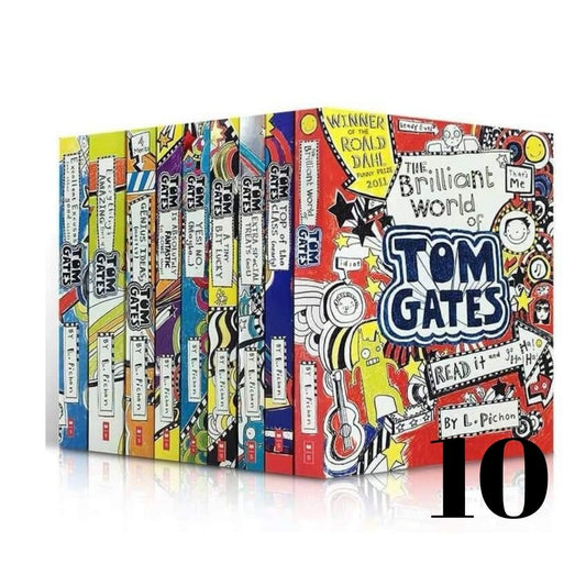 Tom Gates Series # 1 to 10 (10 books) (Brilliant World of Tom Gates) softcover, no box