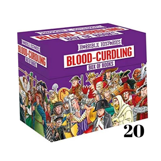 Horrible Histories Collection (20 Books) BOX with SLIGHT TEAR and DENTS