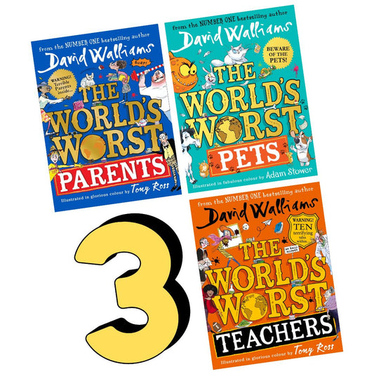 The World's Worst Parents / Pets / Teachers (3 Books) softcover, no box