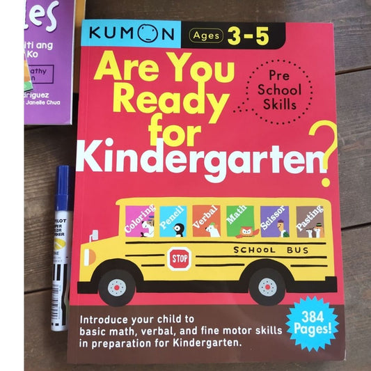 Are You Ready for KINDERGARTEN (Basic Math, Verbal, Fine Motor Skills) Kindergarten Prep (workbook)
