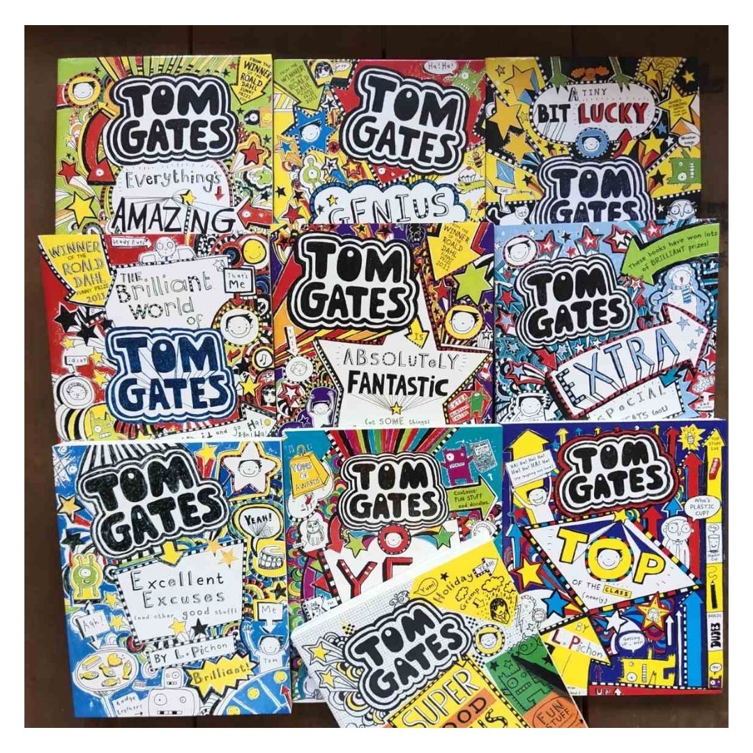 Tom Gates Series # 1 to 10 (10 books) (Brilliant World of Tom Gates) softcover, no box