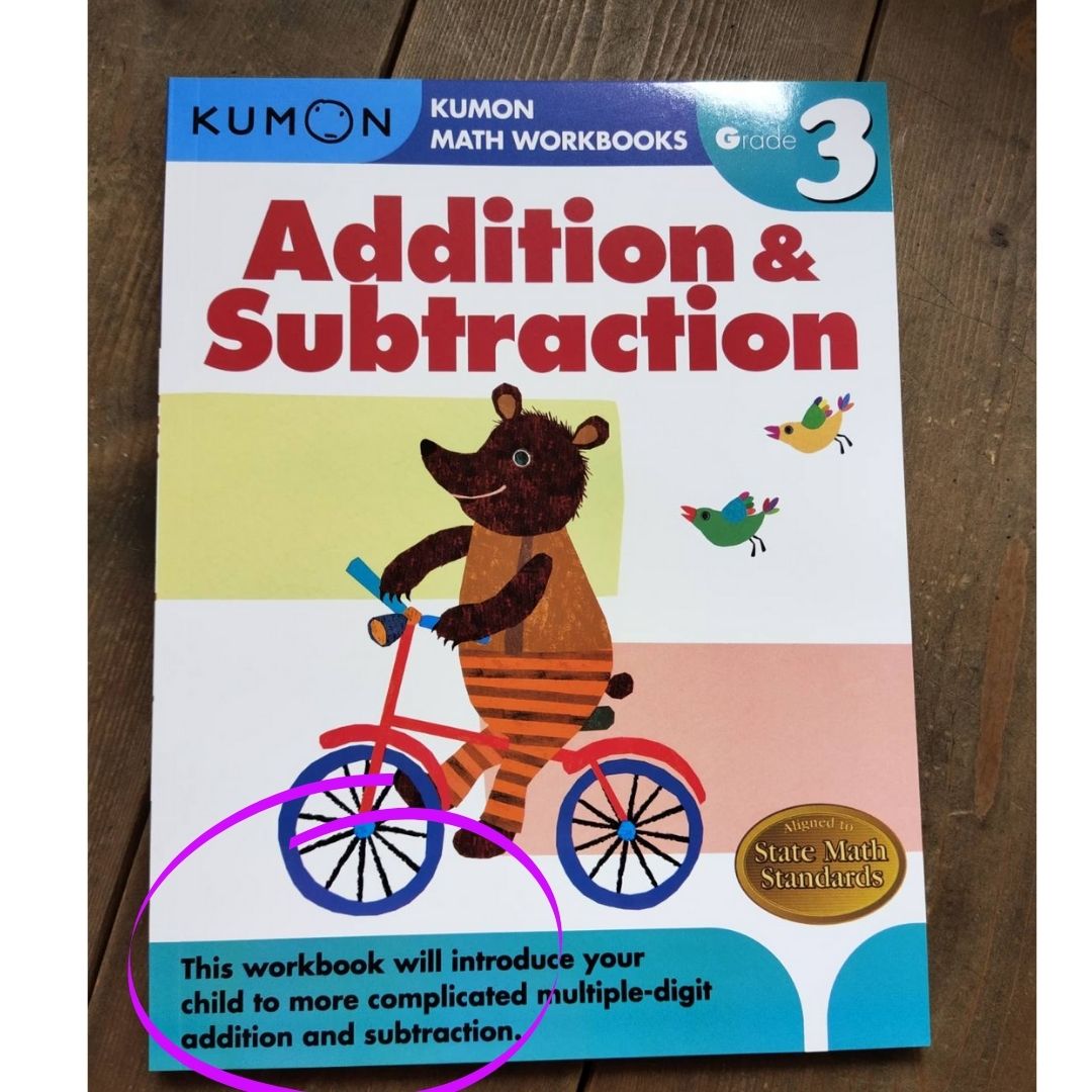 Kumon Math Workbooks for Grade 3 (3 books) Division/ Additional and Subtraction / Multiplication
