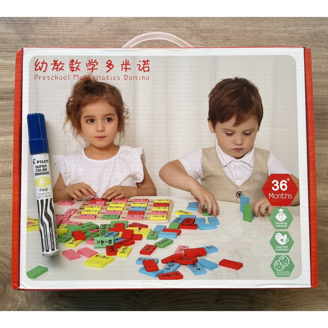 Pre-school Mathematics Domino (Addition and Subtraction Board Game) Box Set