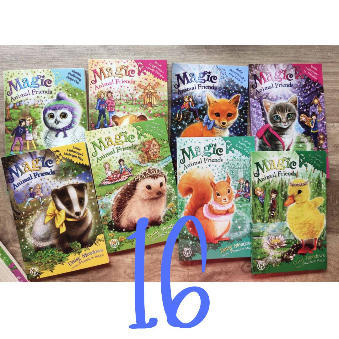 Magic Animal Friends Enchanted Animals Collection 16 Books Box Set by Daisy Meadows, brand new softcover, box set (16)