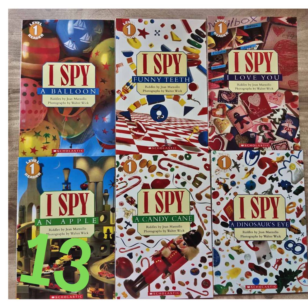I Spy Reading Collection (13 books) for beginner readers, box set