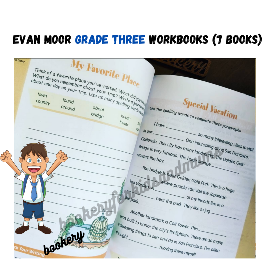 Evan Moor Skill Sharpener Workbooks (7 books) GRADE 3