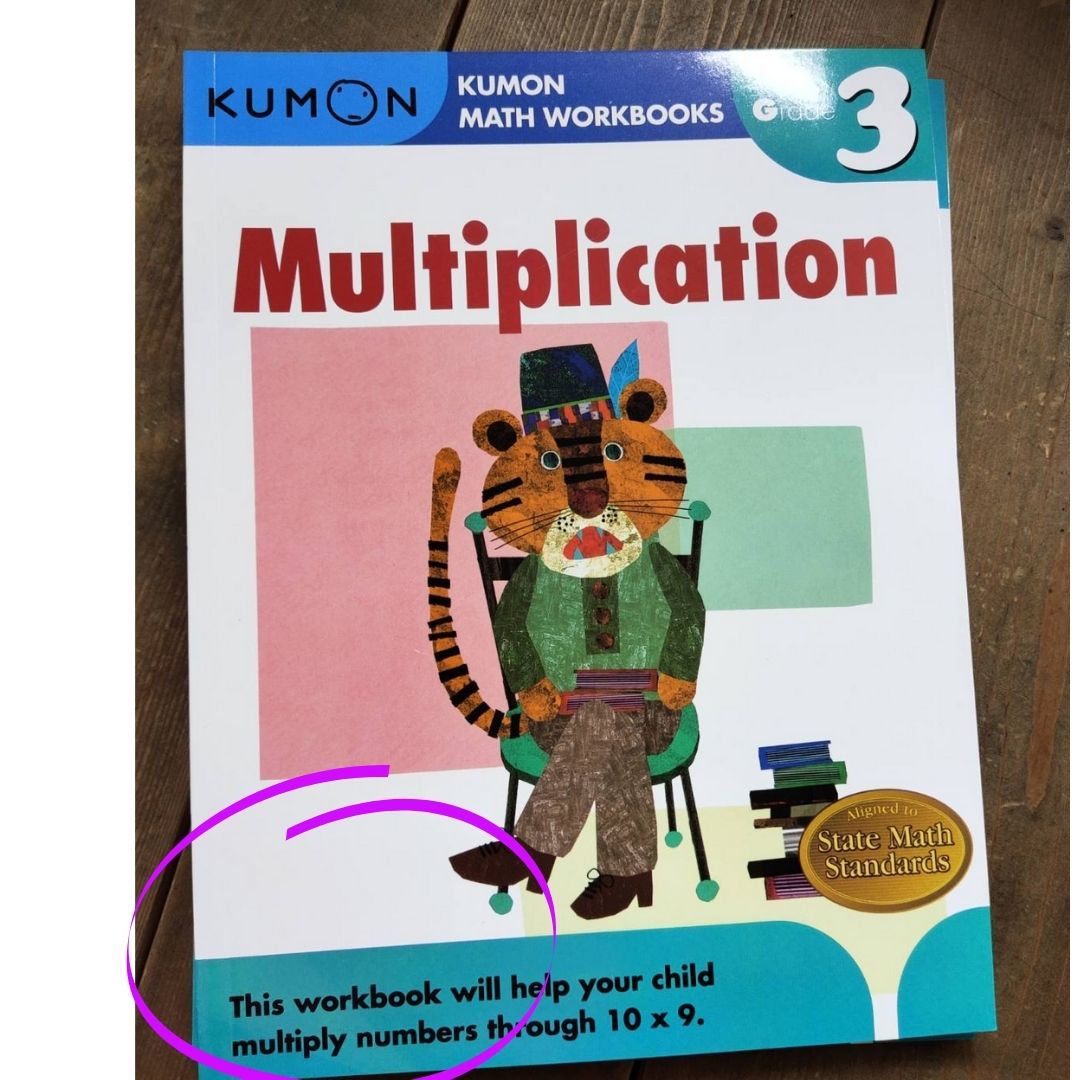Kumon Math Workbooks for Grade 3 (3 books) Division/ Additional and Subtraction / Multiplication