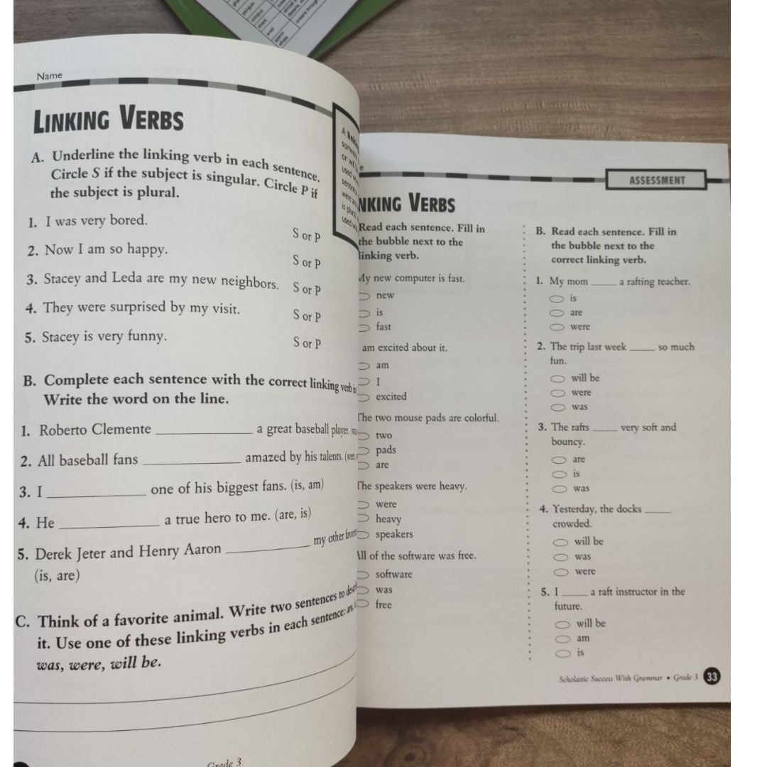 Scholastic Success: Grade THREE - GRAMMAR