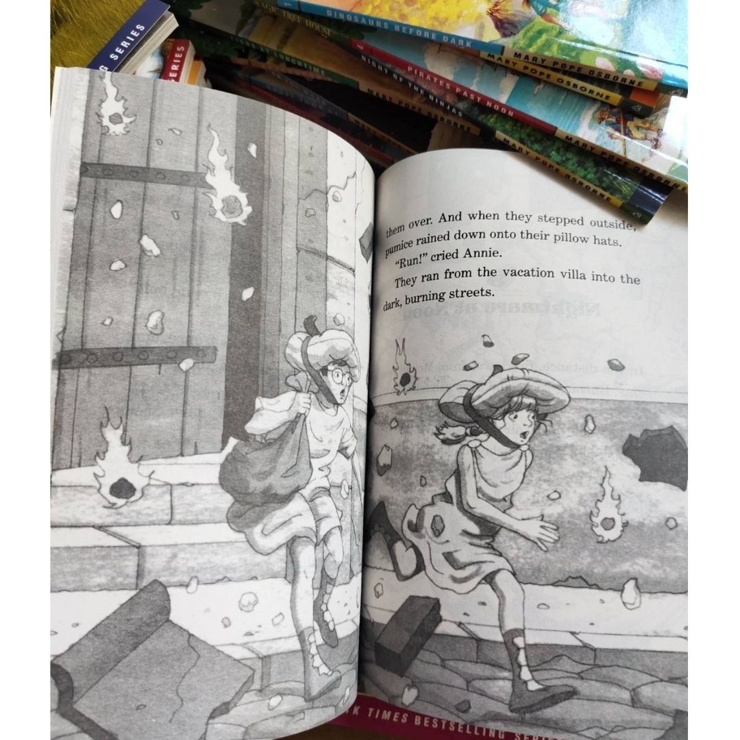 Magic Tree House: A Library Of Books 40 BOOKS Box Set (39 chapter books + 1 workbook) BOX with SLIGHT TEAR and DENTS