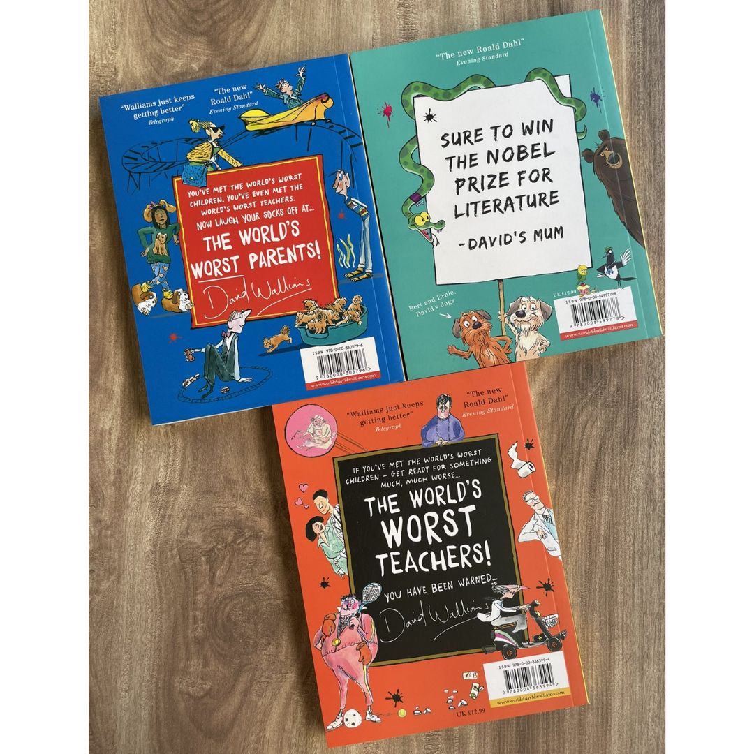 The World's Worst Parents / Pets / Teachers (3 Books) softcover, no box