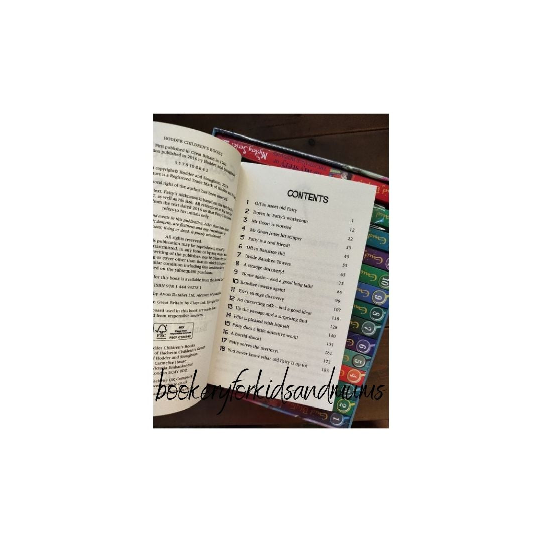 Enid Blyton THE MYSTERY SERIES (15 books) box set, BOX with SLIGHT DENTS