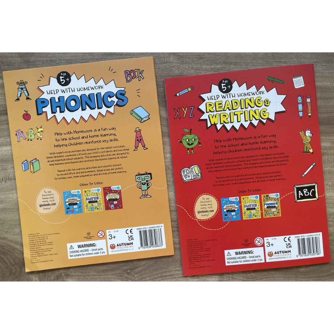 Help with Homework for Age 5+ (PHONICS) brand new softcover