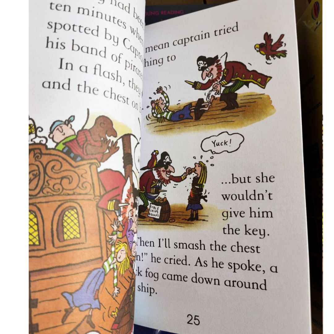 Usborne My Third Reading Collection 40 books (YELLOW BOX) - BOX with SLIGHT DENTS. brand new