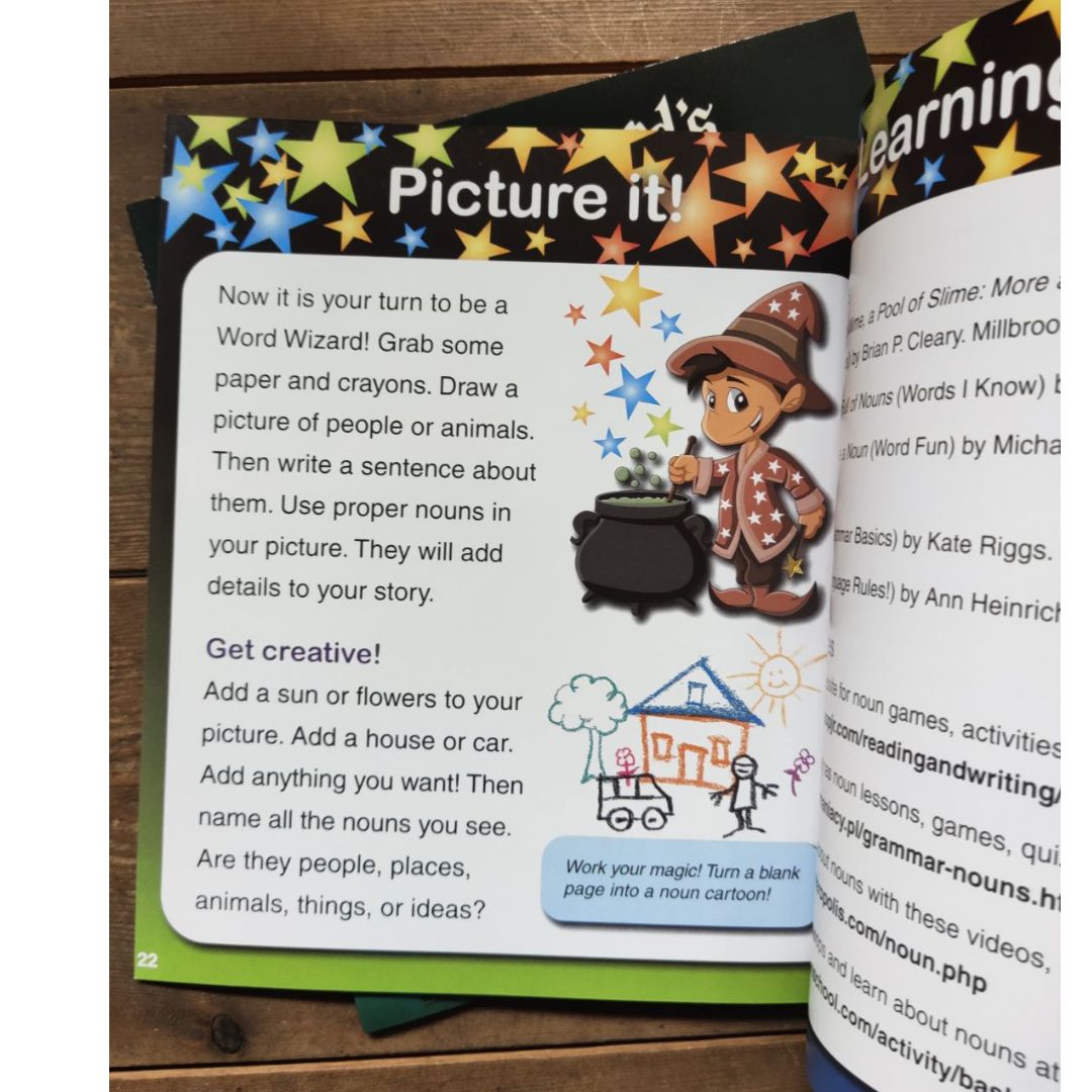 The Word Wizard's Book series (grammar) 6 books