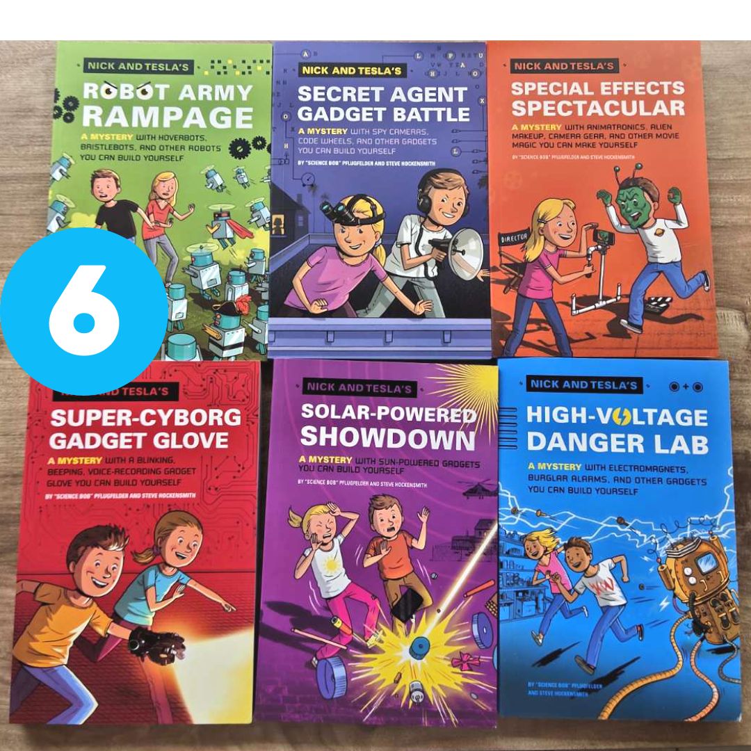 Nick and Tesla's Robot Army Rampage: A Mystery with Hoverbots, Bristle Bots, and Other Robots You Can Build Yourself (6 BOOKS)