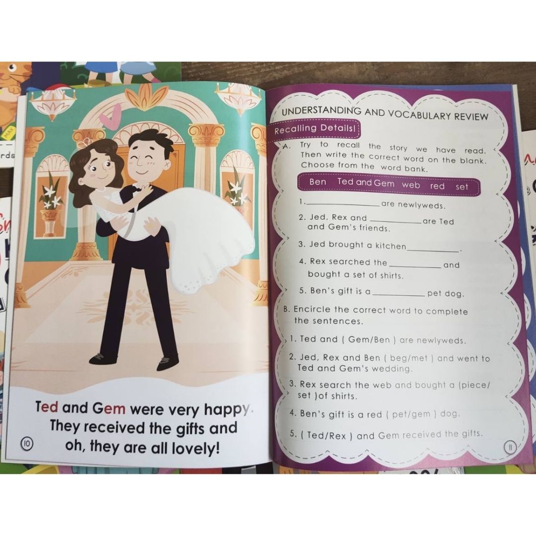 PHONICS IN READING (5 books) Max and Pals (story + workbook)