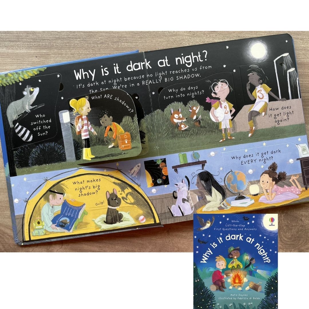 Usborne Lift-the-Flap First Questions and Answers: Why is it Dark at Night? (Board book)