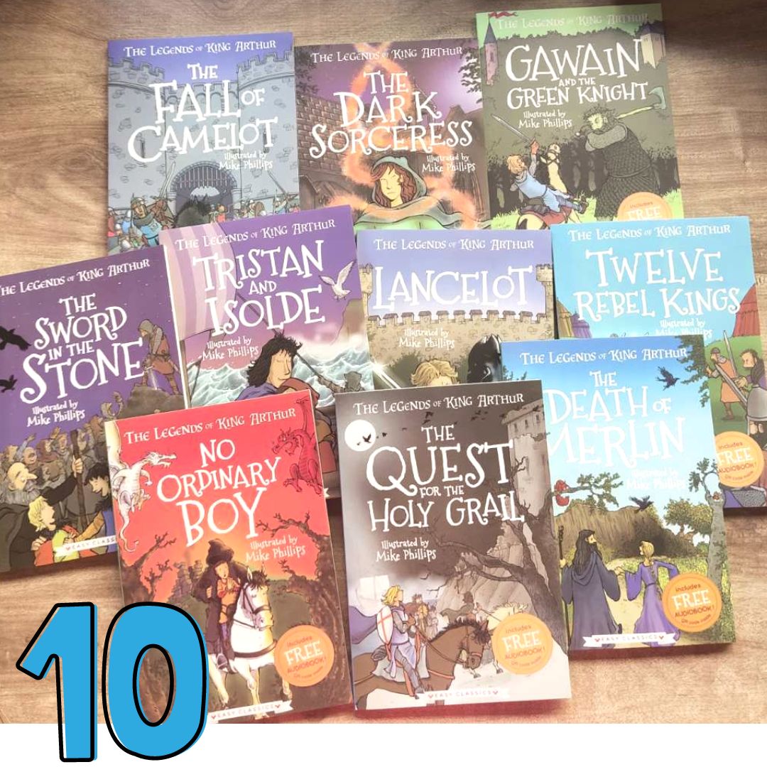The Legends of King Arthur (10 books) box set brand new softcove