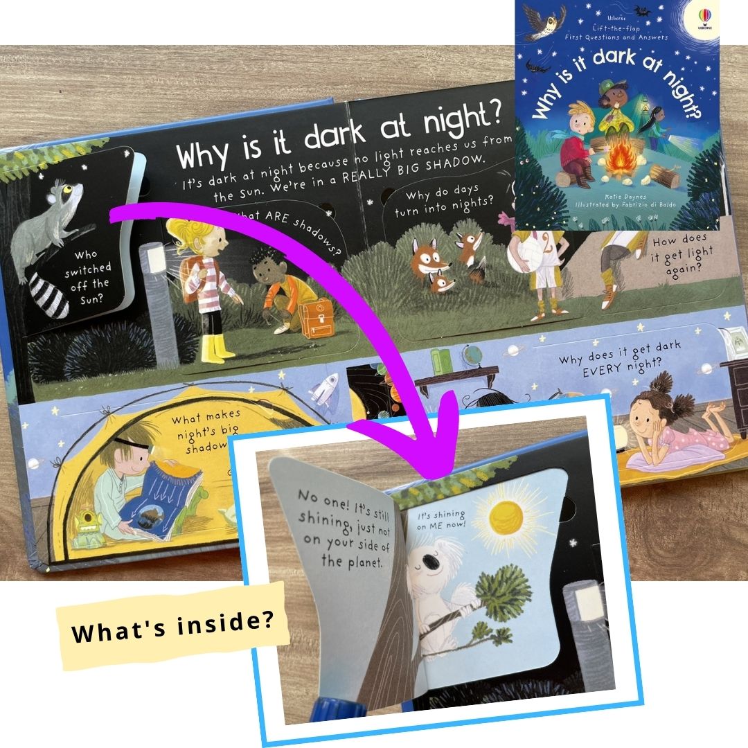 Usborne Lift-the-Flap First Questions and Answers: Why is it Dark at Night? (Board book)
