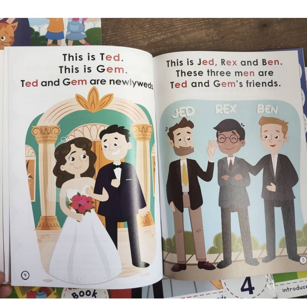 PHONICS IN READING (5 books) Max and Pals (story + workbook)