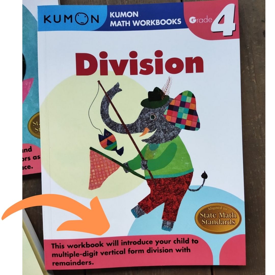 Kumon Math Workbooks for Grade 4 (3 books) Division/ Multiplication/Decimals & Fractions 3 books