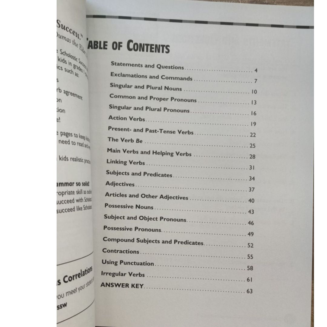Scholastic Success: Grade THREE - GRAMMAR