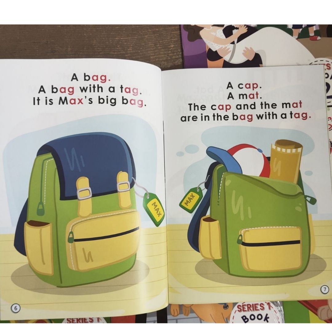 PHONICS IN READING (5 books) Max and Pals (story + workbook)