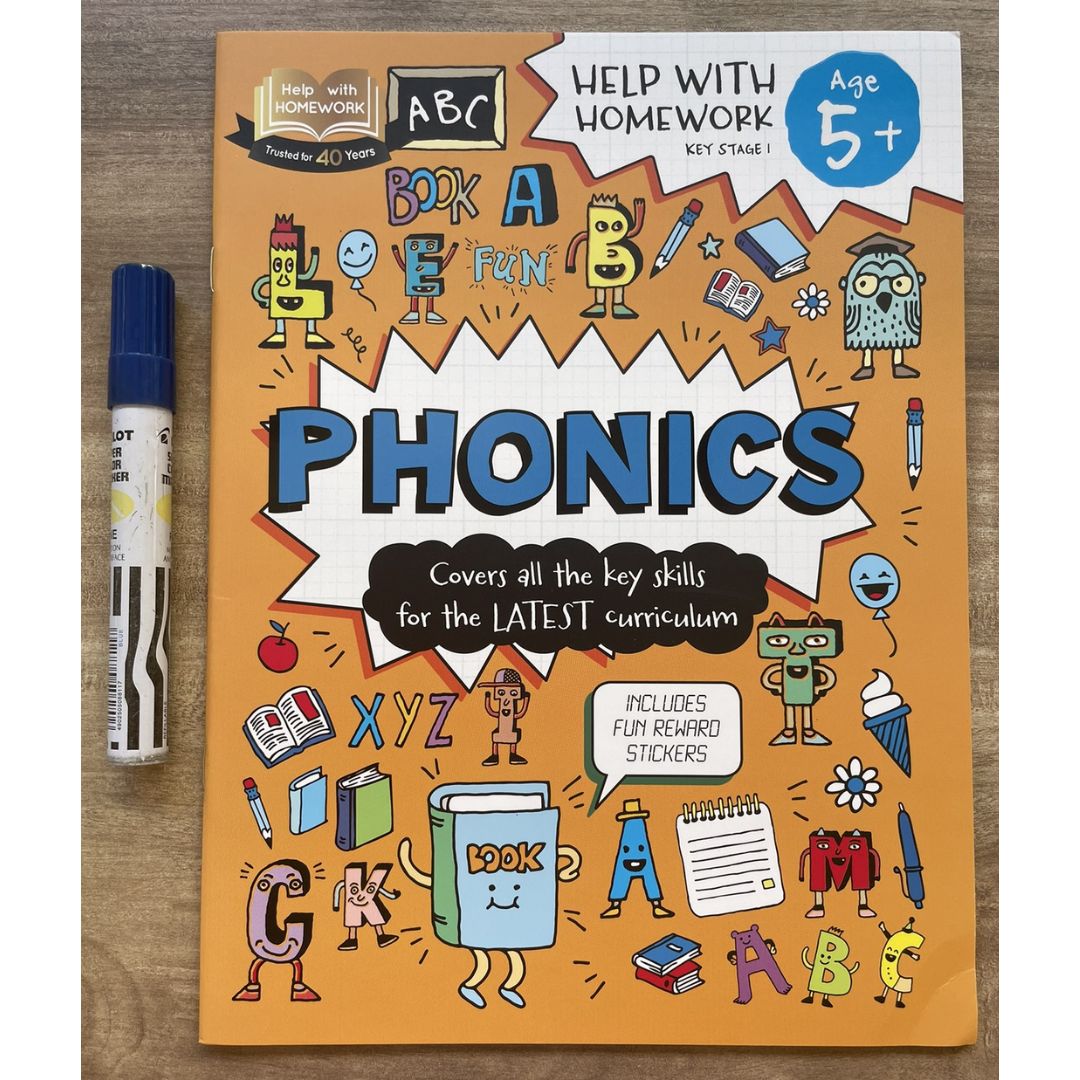 Help with Homework for Age 5+ (PHONICS) brand new softcover