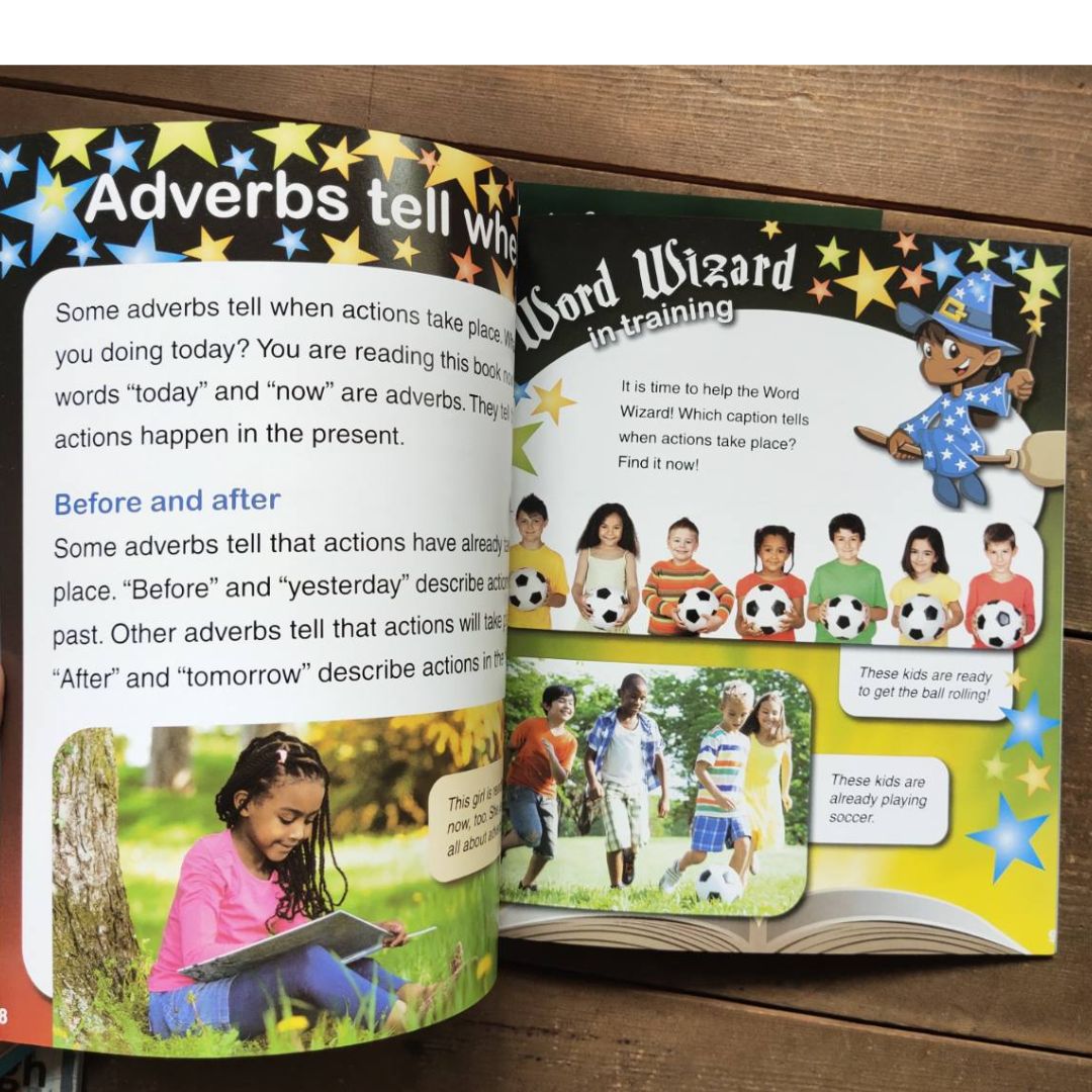 The Word Wizard's Book series (grammar) 6 books