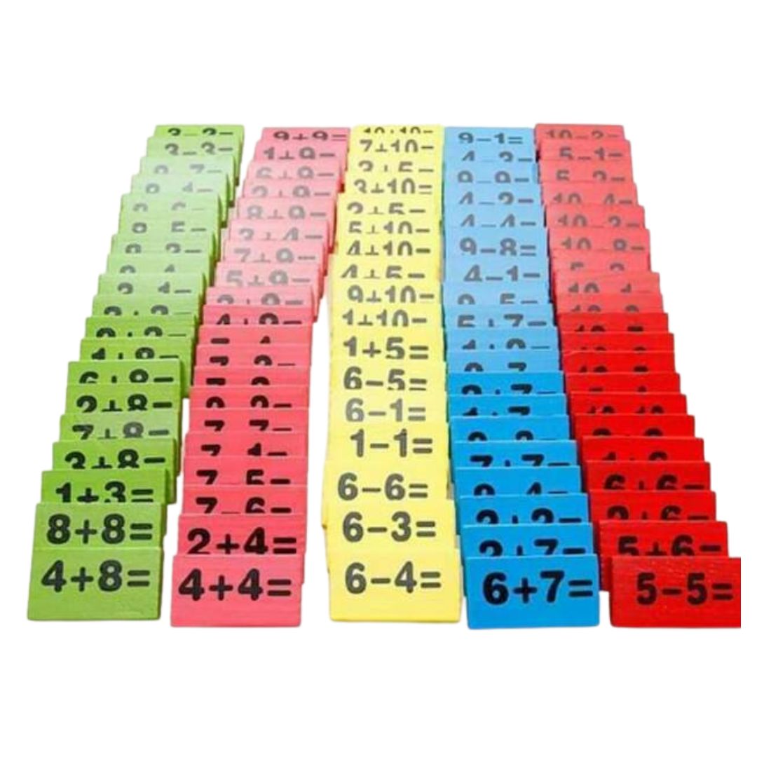 Pre-school Mathematics Domino (Addition and Subtraction Board Game) Box Set