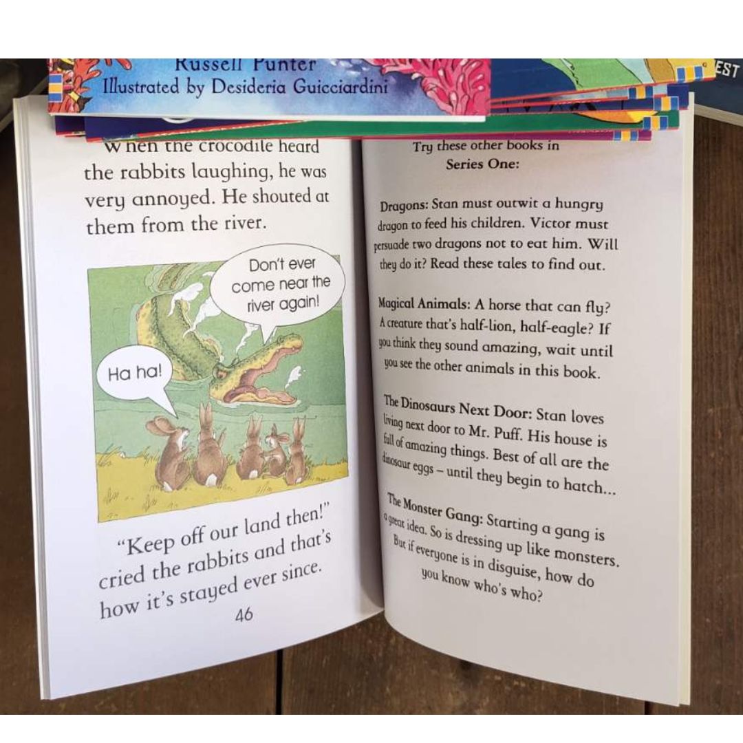 Usborne My Third Reading Collection 40 books (YELLOW BOX) - BOX with SLIGHT DENTS. brand new