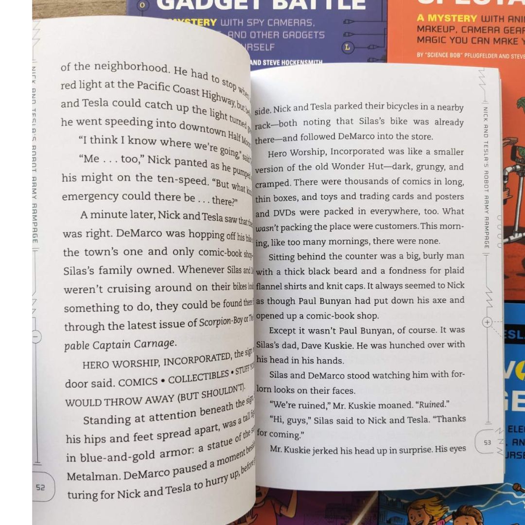 Nick and Tesla's Robot Army Rampage: A Mystery with Hoverbots, Bristle Bots, and Other Robots You Can Build Yourself (6 BOOKS)