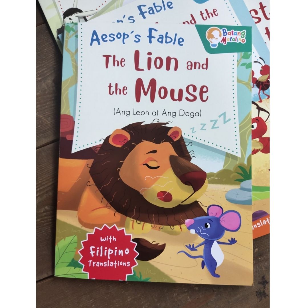 BATANG MATALINO AESOP'S FABLE (with Filipino translations) - 4 books