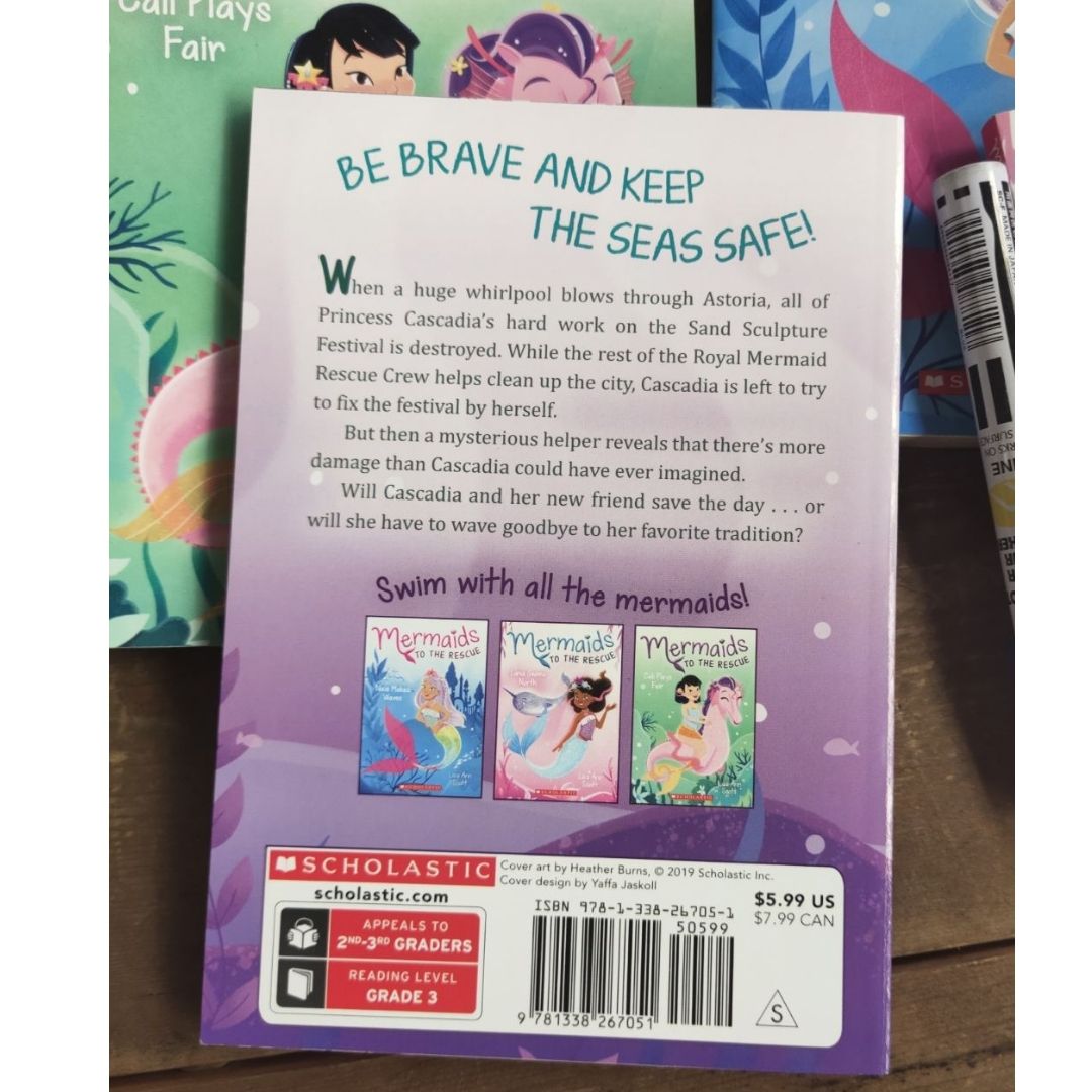 Mermaids to the Rescue (4 books) no box, brand new softcover