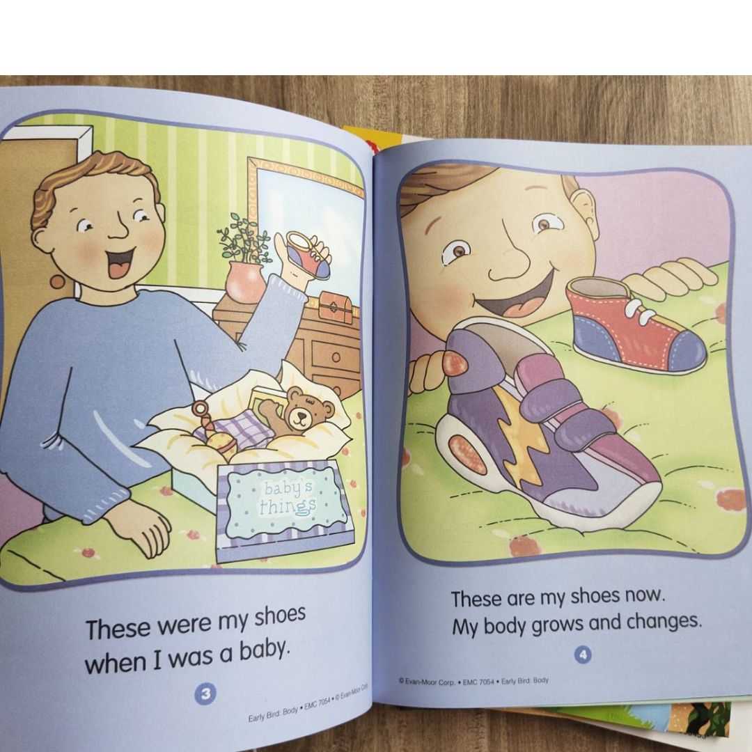 EVAN MOOR EARLY BIRD workbooks (8 books) - Read Learn Grow