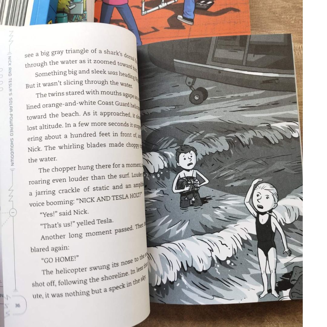 Nick and Tesla's Robot Army Rampage: A Mystery with Hoverbots, Bristle Bots, and Other Robots You Can Build Yourself (6 BOOKS)