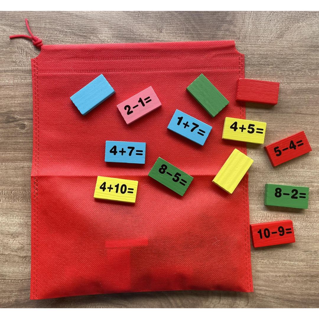 Pre-school Mathematics Domino (Addition and Subtraction Board Game) Box Set