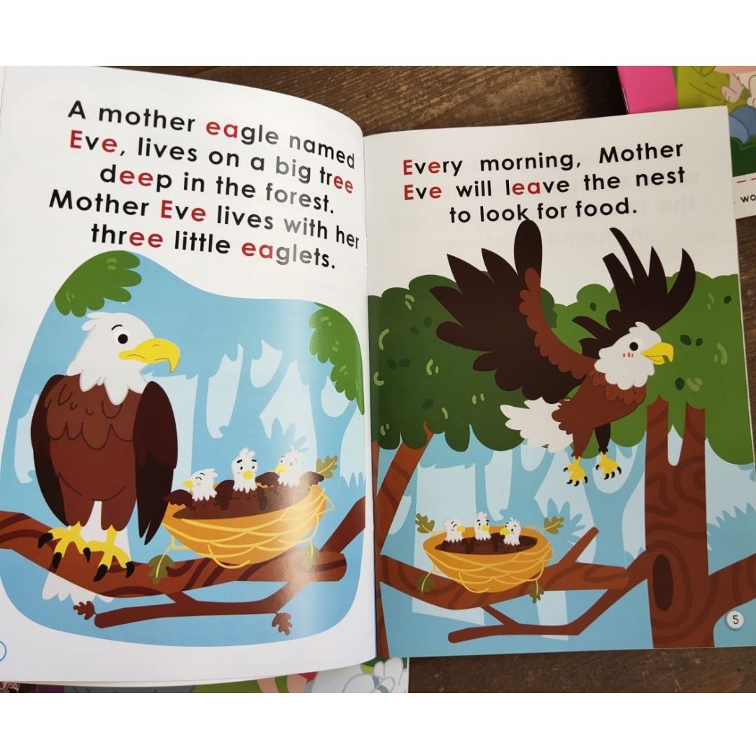 PHONICS IN READING (5 books) Max and Pals (story + workbook) LONG VOWELS