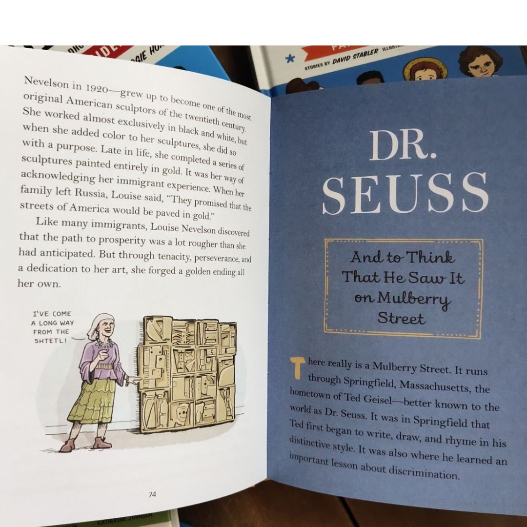 TRUE TALES OF CHILDHOOD series 5 books (brand new hardcover, no box, slight dents on book cover) - KID ARTISTS / ATHLETES / AUTHORS / PRESIDENTS / SCIENTISTS