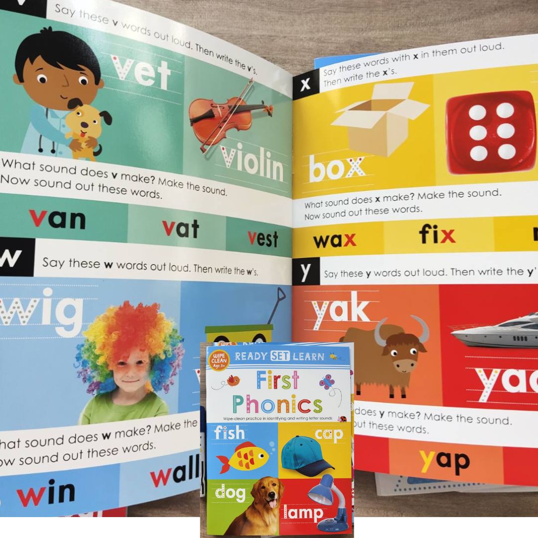 READY SET LEARN Wipe Clean books (10 books)