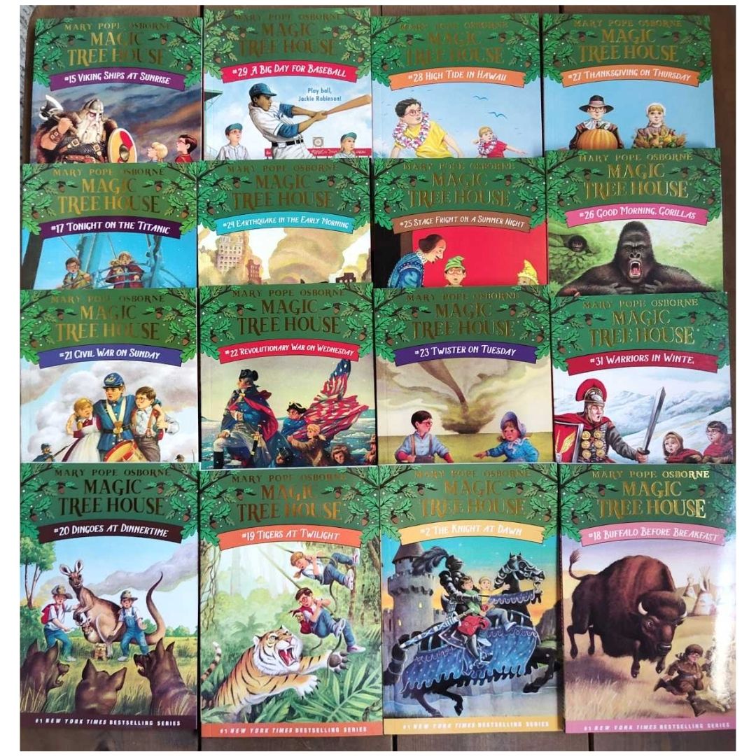 Magic Tree House: A Library Of Books 40 BOOKS Box Set (39 chapter books + 1 workbook) BOX with SLIGHT TEAR and DENTS