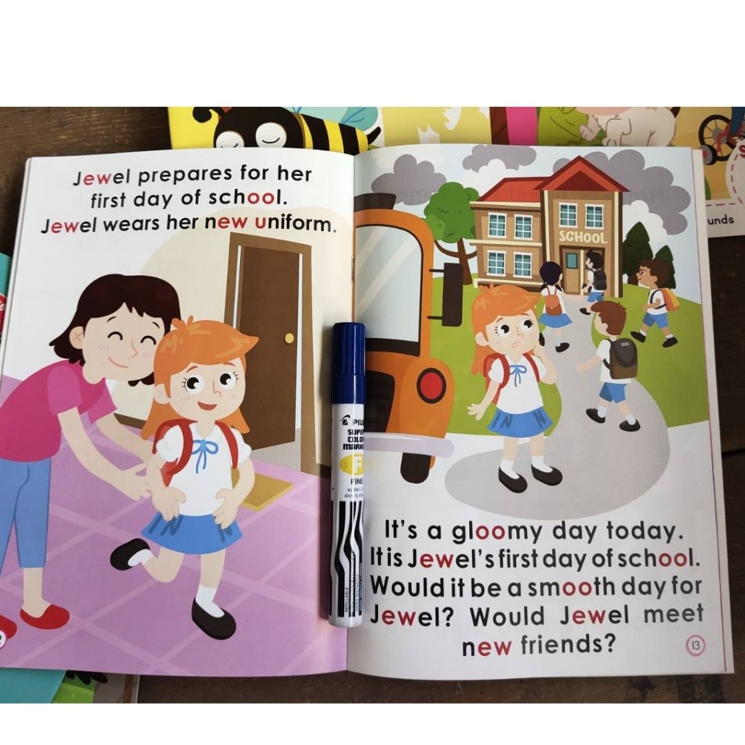 PHONICS IN READING (5 books) Max and Pals (story + workbook) LONG VOWELS